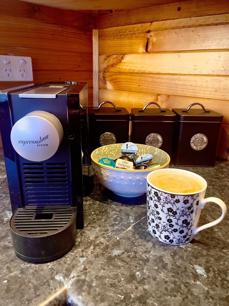 Free Coffee to kick start your day of adventures as well as a selection of tea's