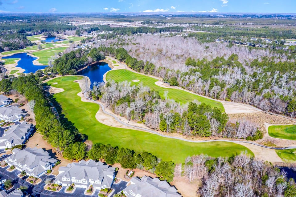There is no shortage of golf courses near our home.  Here is one aerial view.