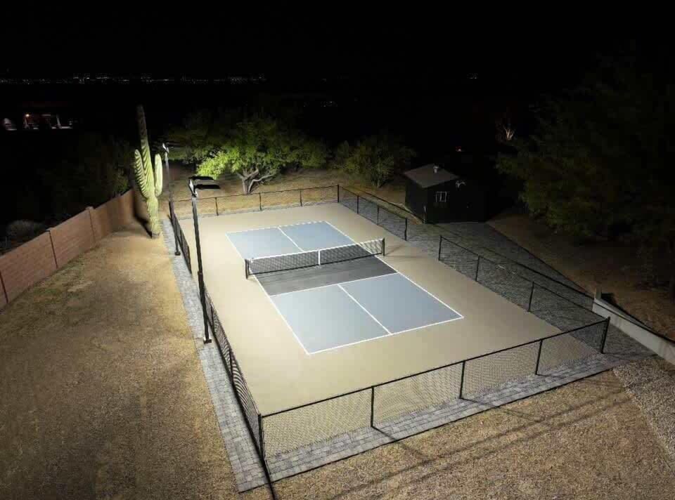 Court lights for night games!