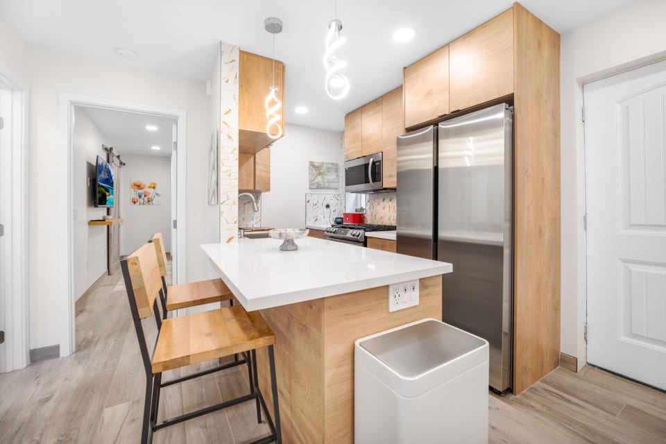 Cook up a storm in style. Keurig Coffee Machine and Coffee Pods provided.  
