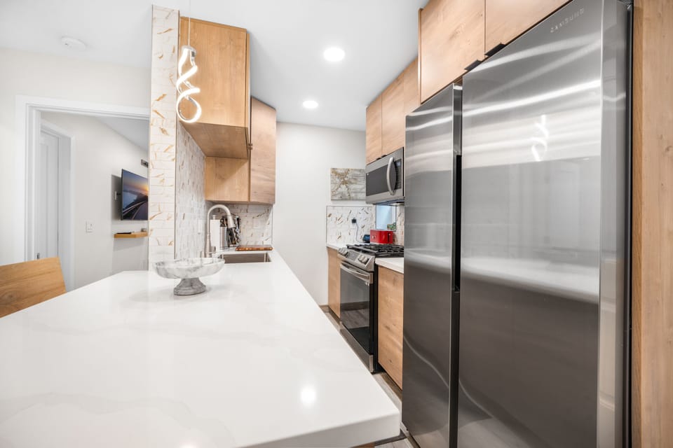 Cook up a storm in style. Keurig Coffee Machine and Coffee Pods provided.  