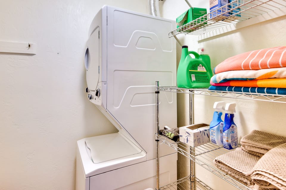 Laundry Area | Washer/Dryer | Trash Bags/Paper Towels