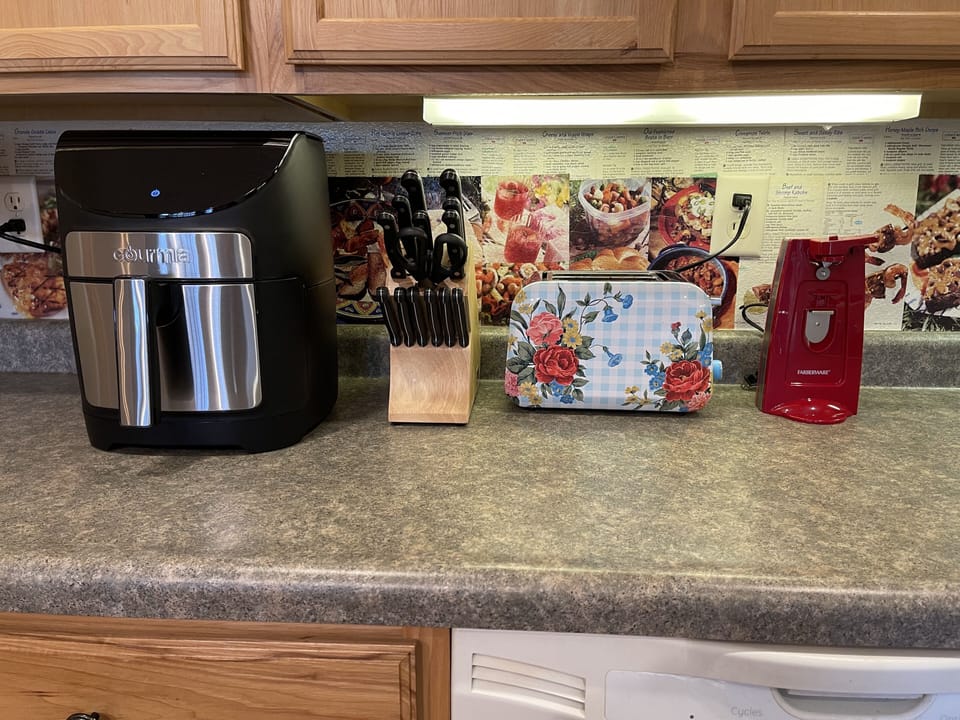 Air fryer included.