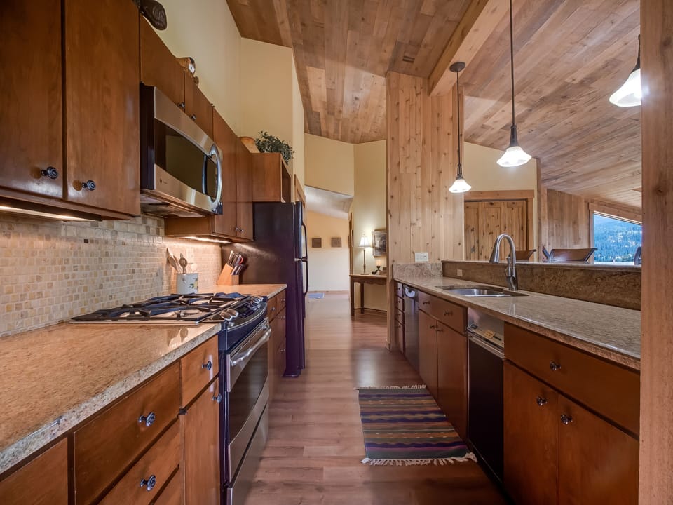 Fully stocked kitchen with everything you need to cook meals for the family
