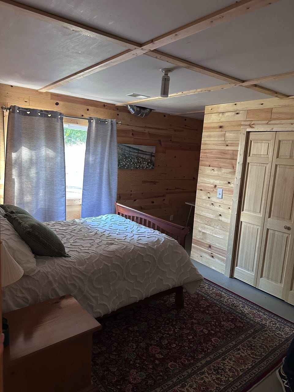 Bedroom in walk out basement 