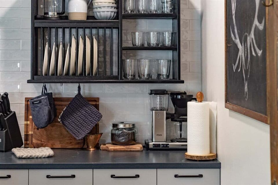 The coffee corner will be everyone`s favorite place in the morning.