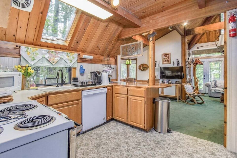 Step into our lovely, cozy kitchen, where traditional elements meet modern conveniences.