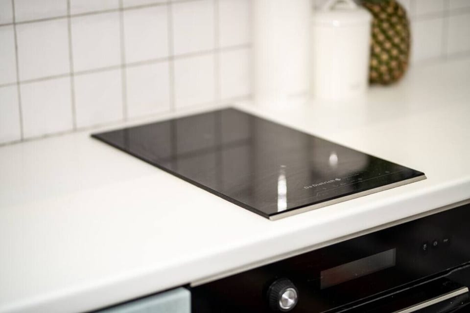 induction hob in the kitchen