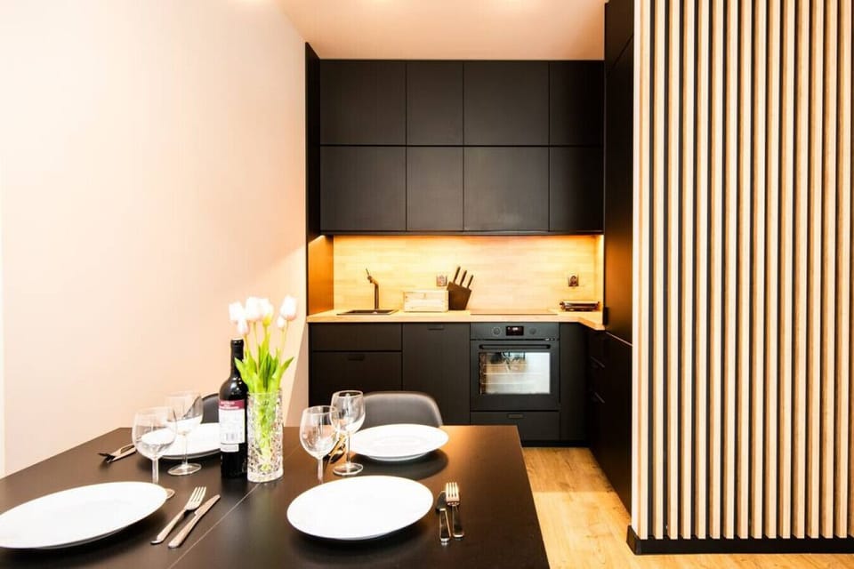 Kitchen of the Hermoso apartment