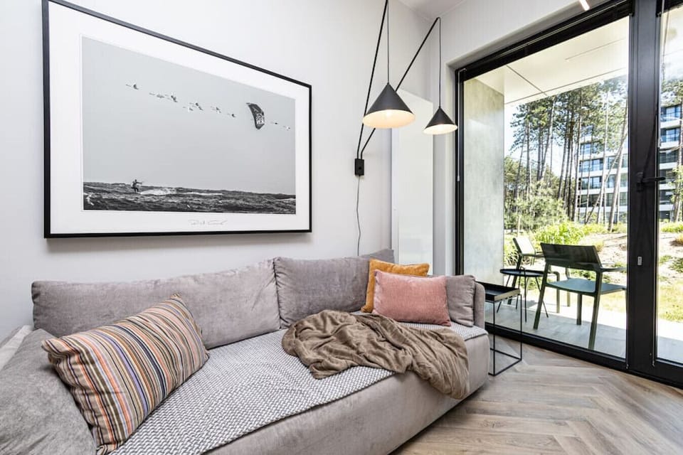 Bed in the living room