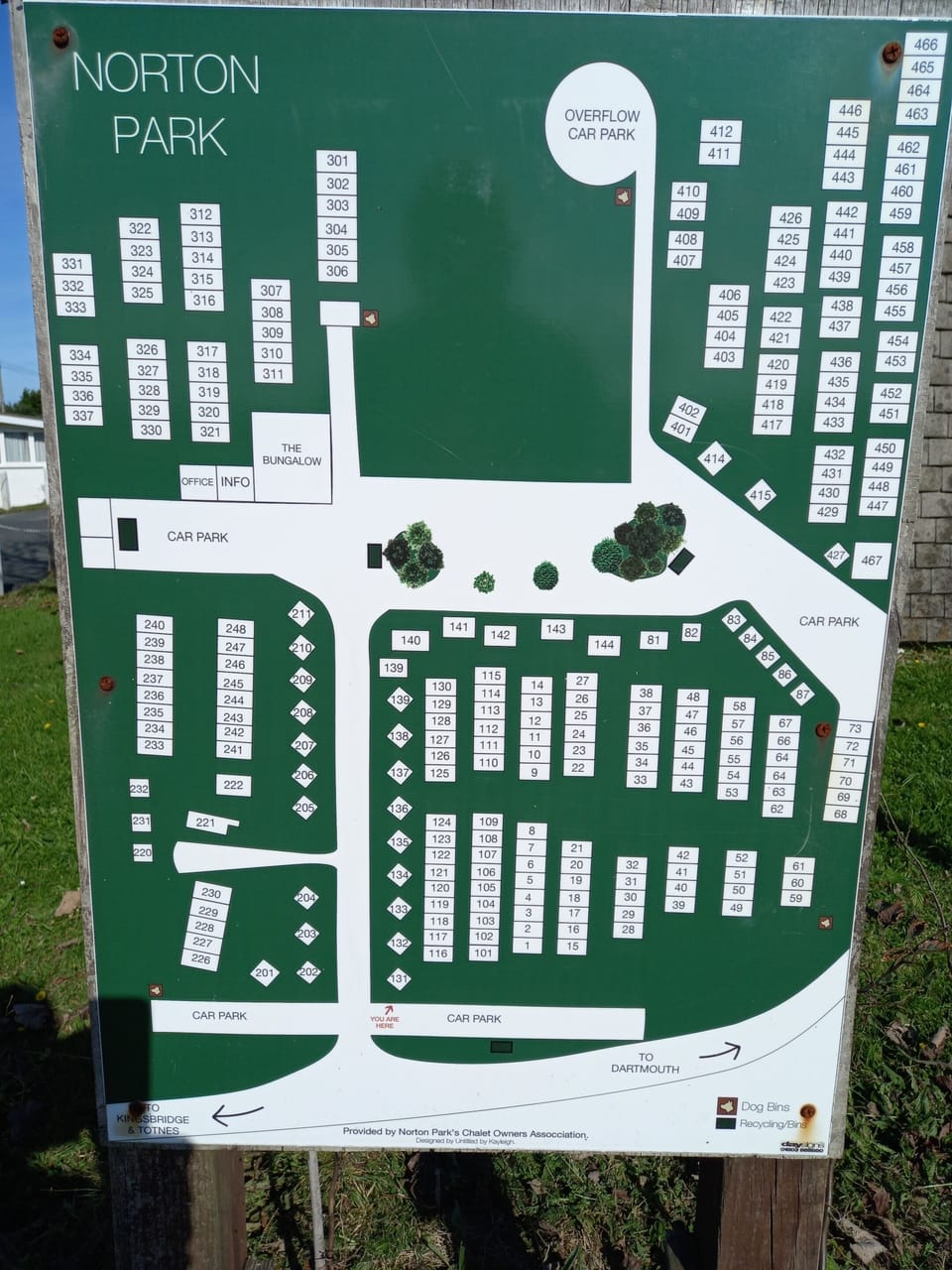 Map of park