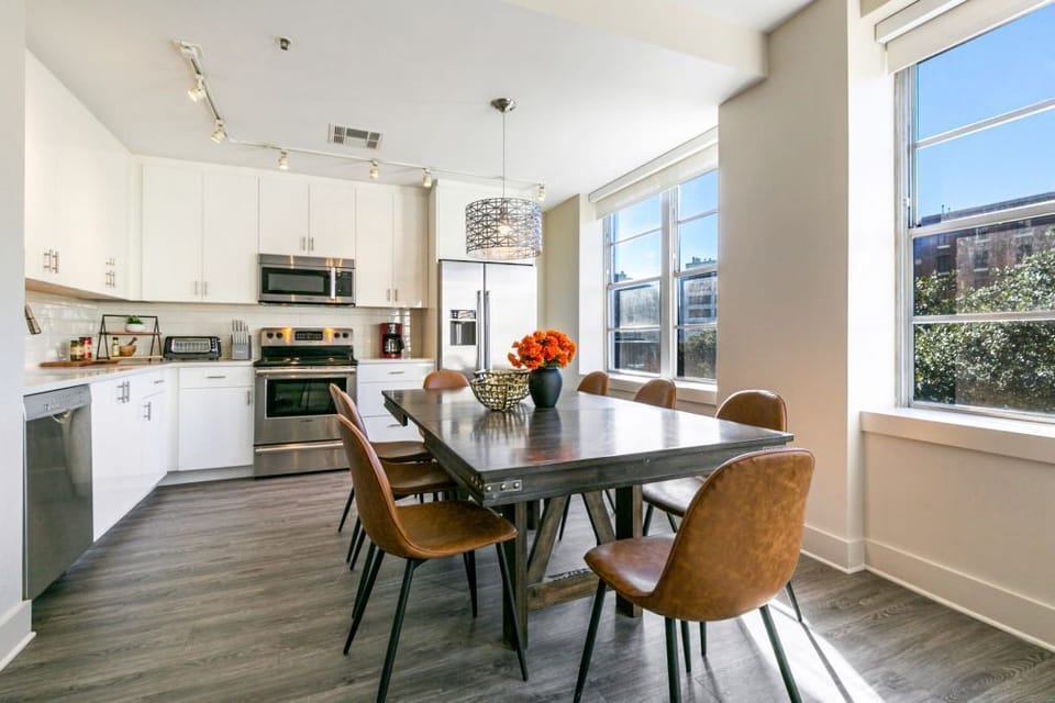 Spacious dining area and kitchen — ideal for big families