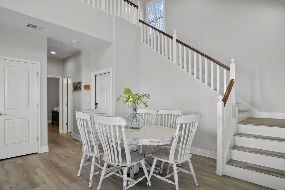 Dining area to enjoy meals, play games or work on a laptop.