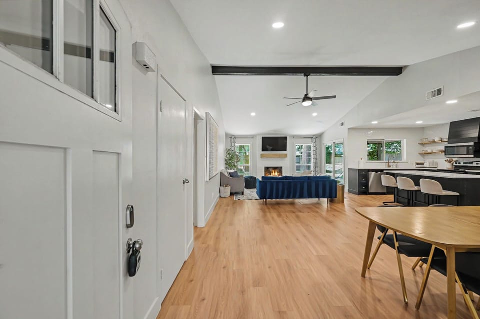 Welcome!  Enjoy this spacious living space with your family and friends during your stay in The Woodlands, TX!