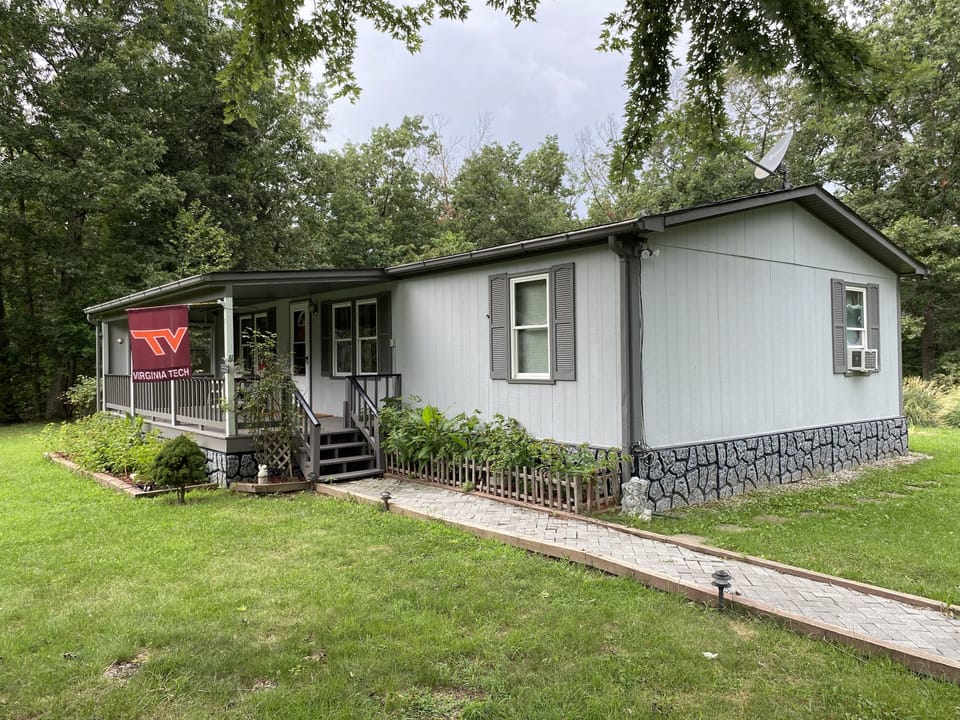 front of cottage