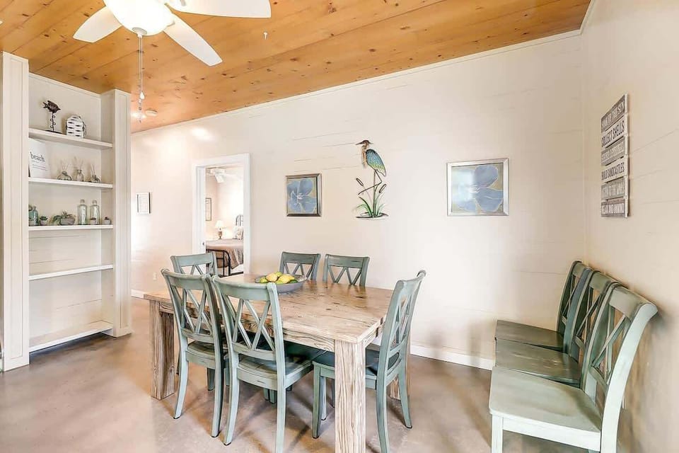 ather round our spacious dining table, seating 6 comfortably