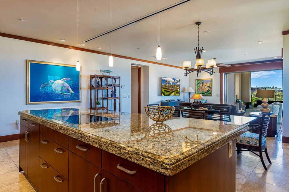 Large eat at island with seating for 3