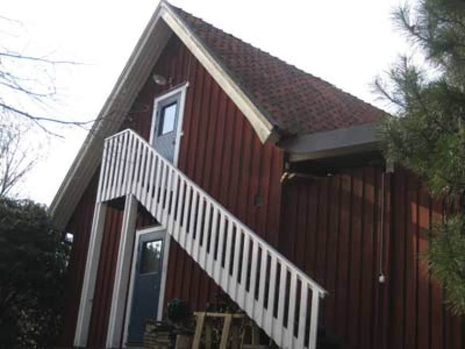 upstairs