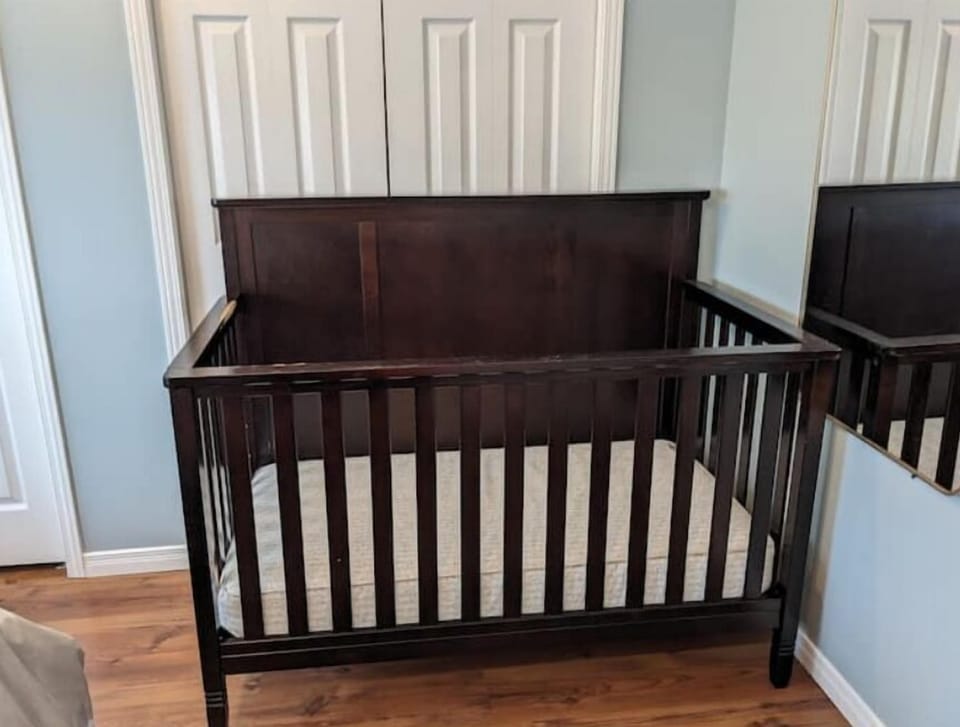 Crib in the master room
