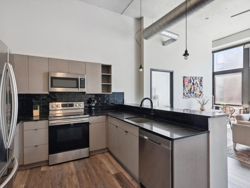Fully equipped kitchen with variety of kitchen utensils where you could cook your own meals!