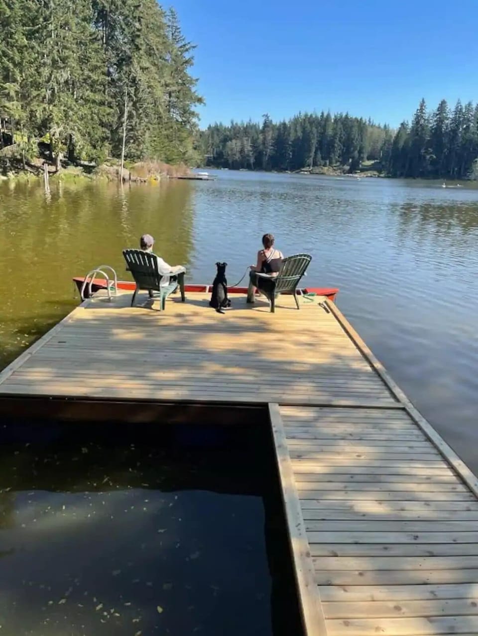 Private dock for enjoying the lake - canoe, rowboat, paddle board, water toys