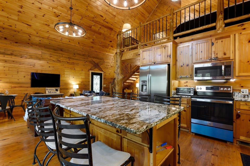Modern stainless steel appliances