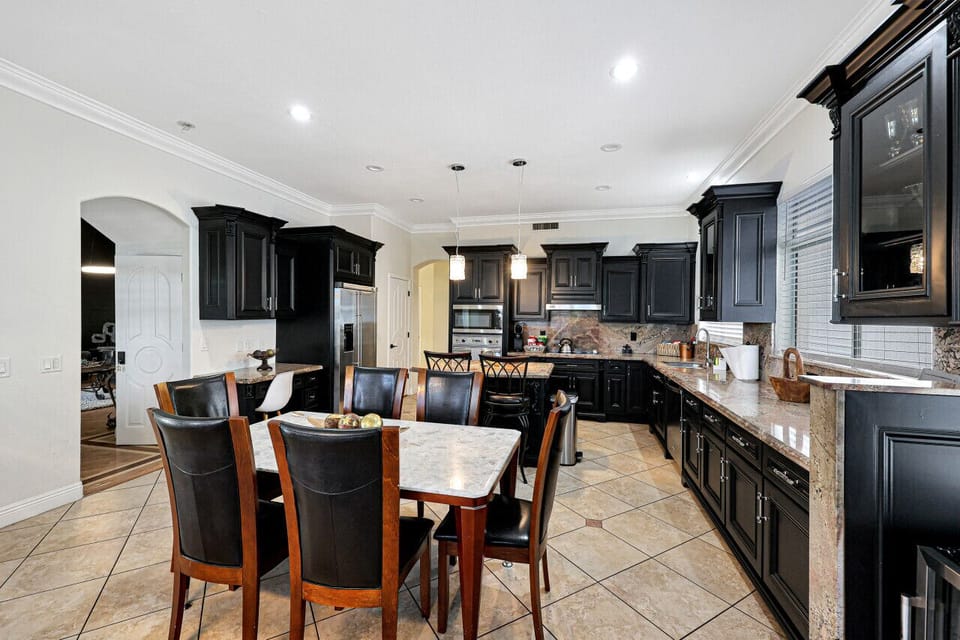 Fully stocked kitchen
