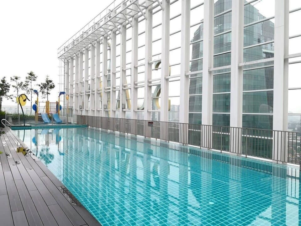 *An outdoor pool.