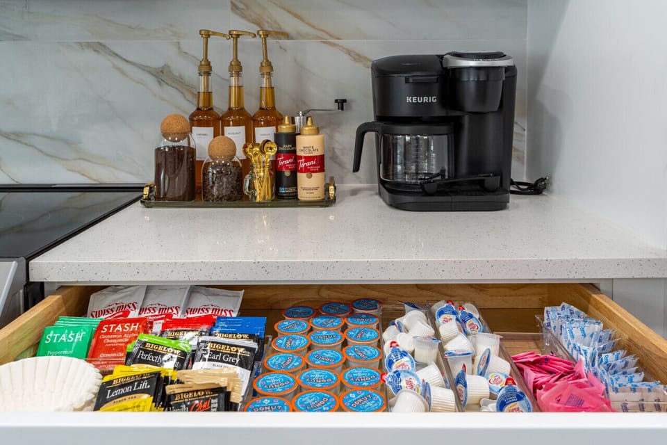 Enjoy our gourmet coffee, tea, and hot cocoa bar- there's something for everyone