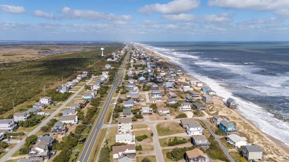Aerial Ocean - Mainland Ocean Overview from home