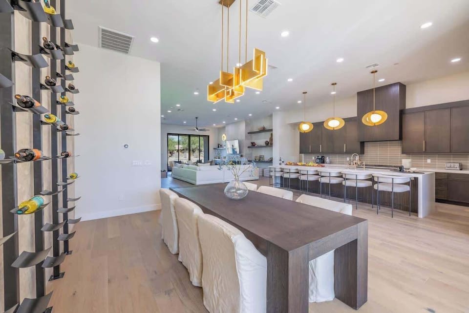 Custom wine cellar to showcase and enjoy your favorite bottles.