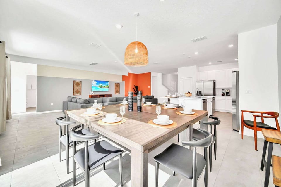 Large Dining Table with Seating for up to 10