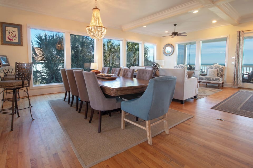 Gather around this elegant dining table, creating the perfect setting for memorable meals with loved ones.