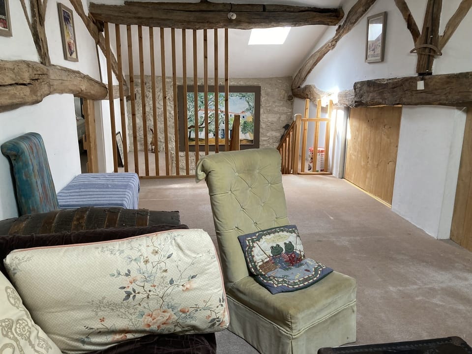 Upstairs den area