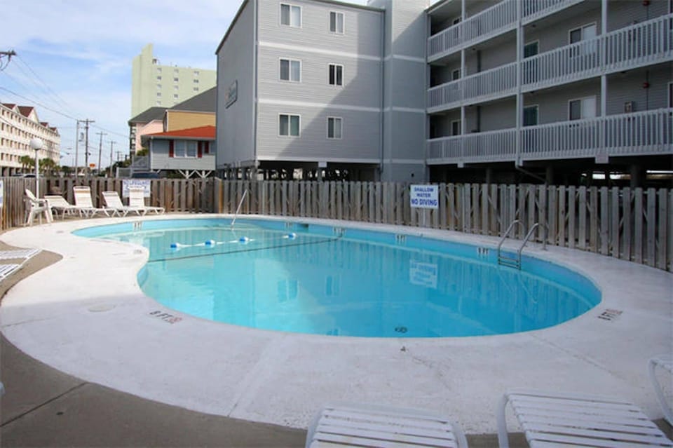 Take a cool dip in the sparkling pool.