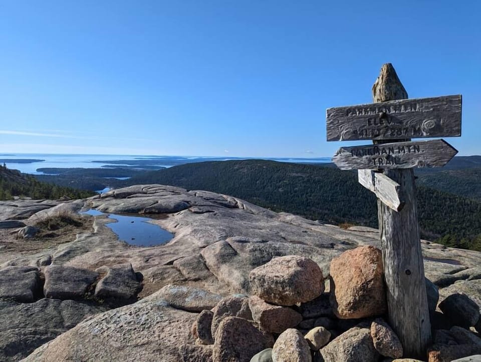 Parkman Mountain Summit - one of the best peaks on the island.