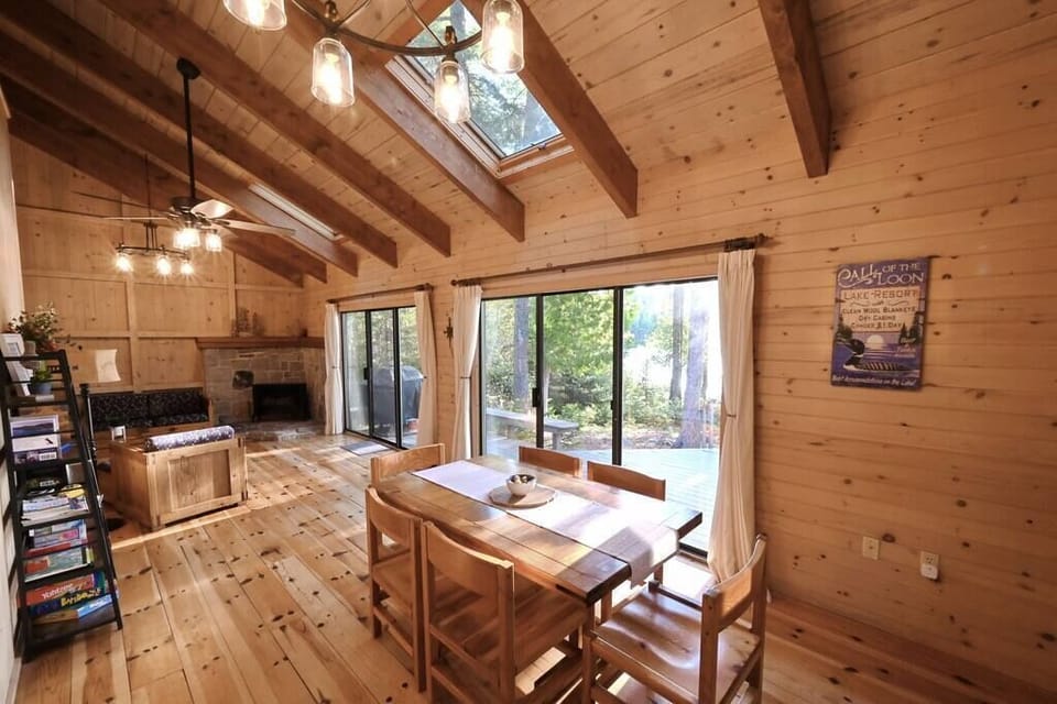 Enjoy the views of the pond from the living room and the dining room.