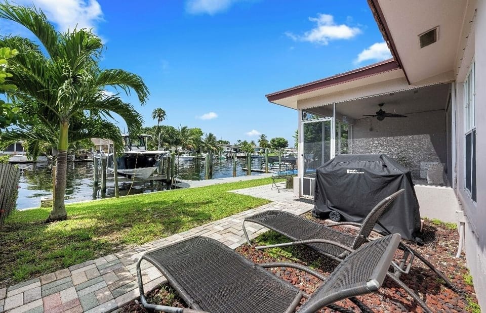 Sun loungers to soak up the view or start up the BBQ.