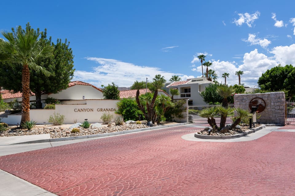 Welcome to Canyon Granada! Covered parking is just inside the gate on the left.