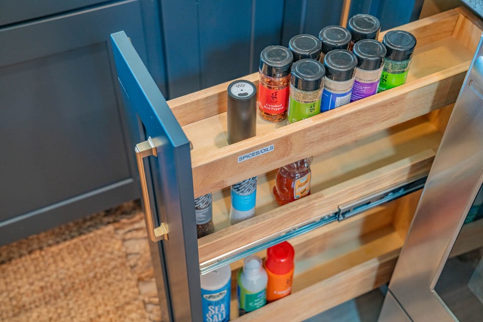 Stocked spice cabinet for some extra flavor