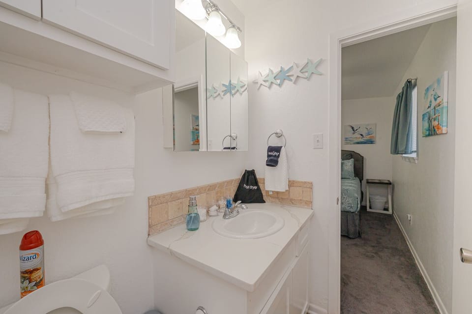 Bathroom with access to the king bedroom. This bathroom also has a bidet.