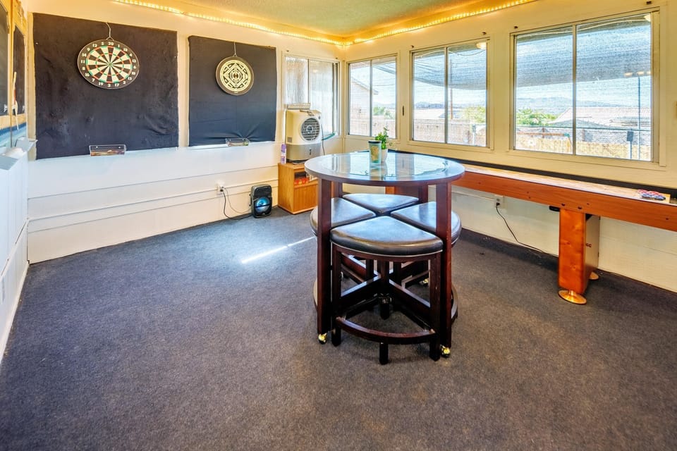 Darts, Shuffle board and Cards Anyone?