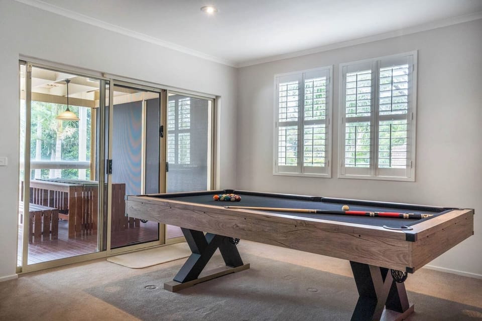 Kids will love a dedicated games room within the property, including snooker and a ping pong table.