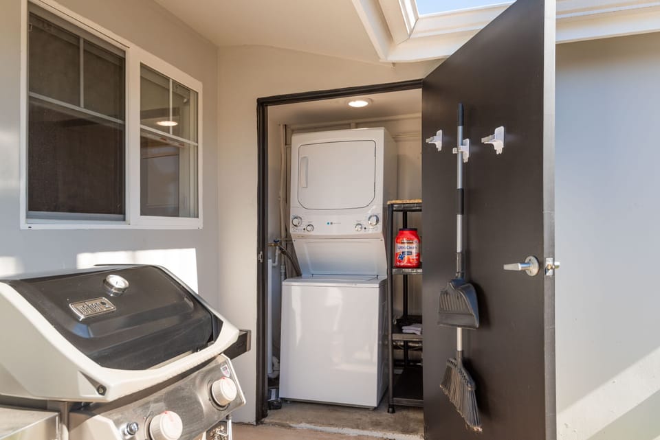 Washer/Dryer off Kitchen patio 