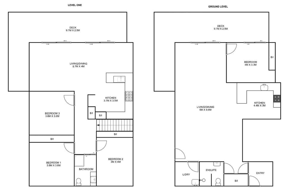 Bimbajong Yamba - Coast accommodation in Yamba town with Ocean views - Floor plan