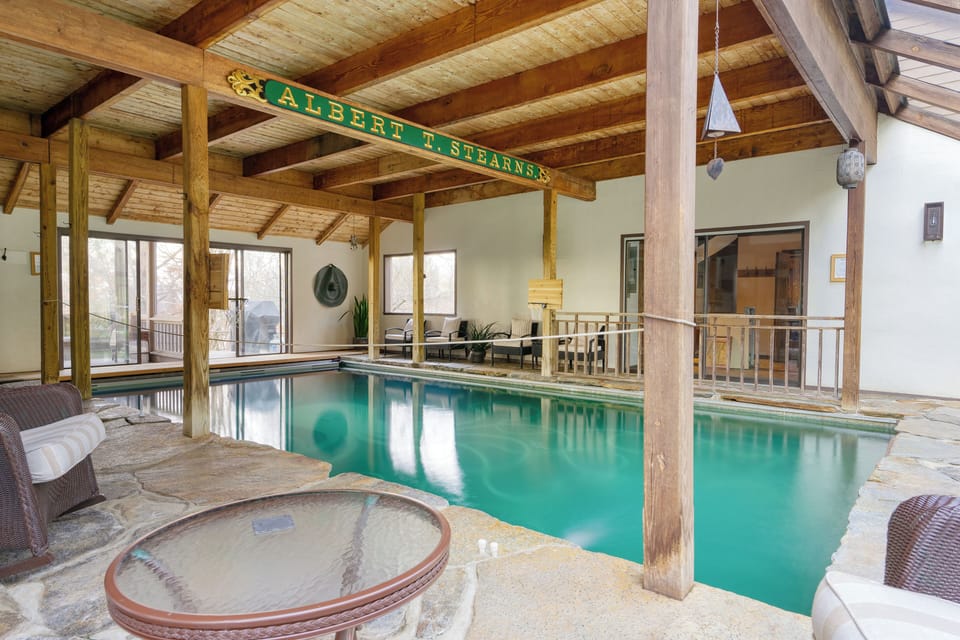 Indoor pool means you can swim no matter the season.