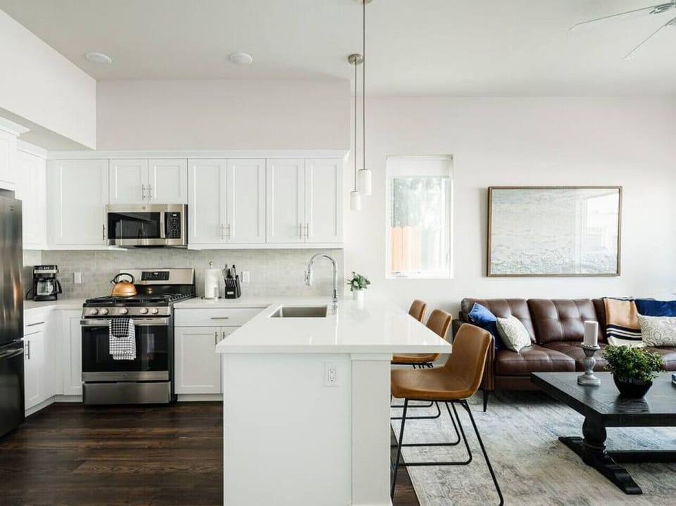 Kitchen and Living Room