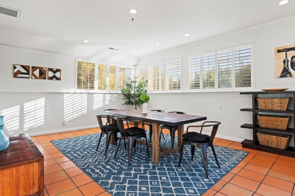 Have a larger crowd over for dinner using the dining space!