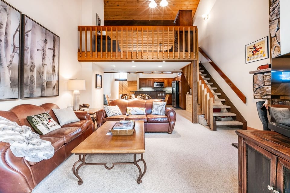 Spacious living room and dining room area.