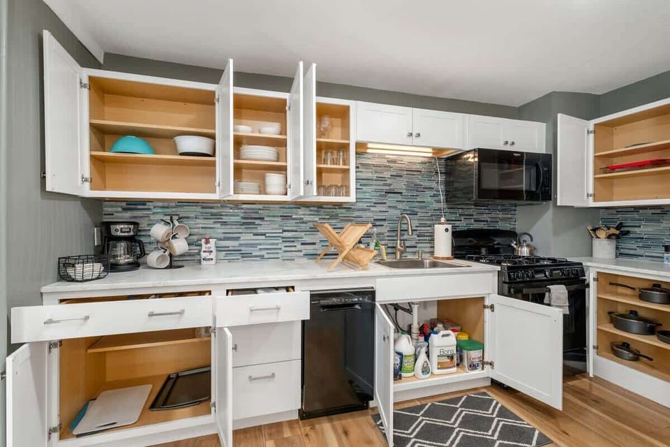 stocked kitchen for all your cooking needs